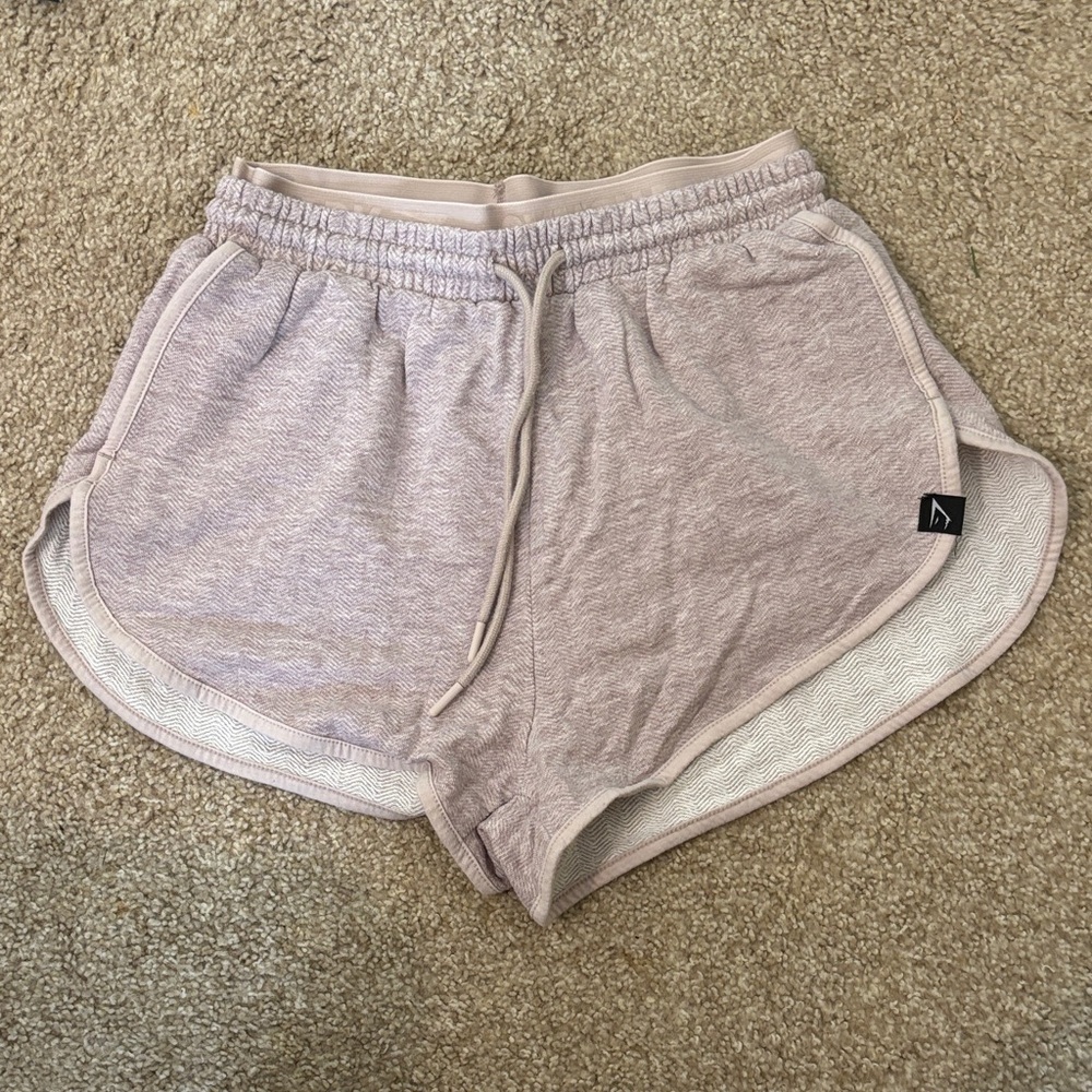 Gymshark Light Tan Athletic Shorts
